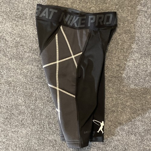 Nike Pro Combat Mens Size Small Baseball Compression Base Shorts Black Griffey - Picture 13 of 14
