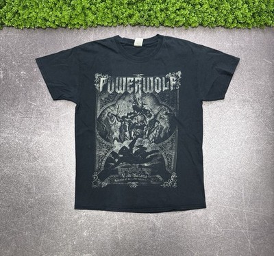Vintage 2000s Powerwolf T Shirt Metal Is Religion Y2k