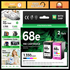High Yield 68e Ink Cartridges Combo Pack - Black Tri-Color for HP Envy Printer