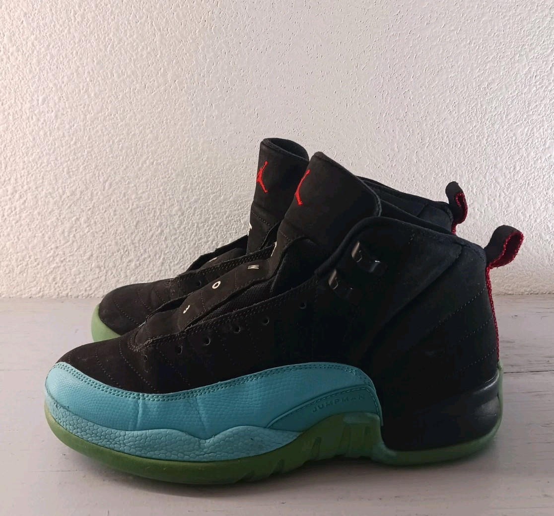 Air Jordan 12 Retro Black Gym Red Gamma Blue 153265-027 (GS) Size