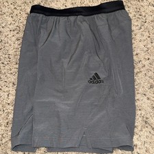 Adidas Men's Essentials Woven Training Shorts, Grey/Black: Small/9  Inseam