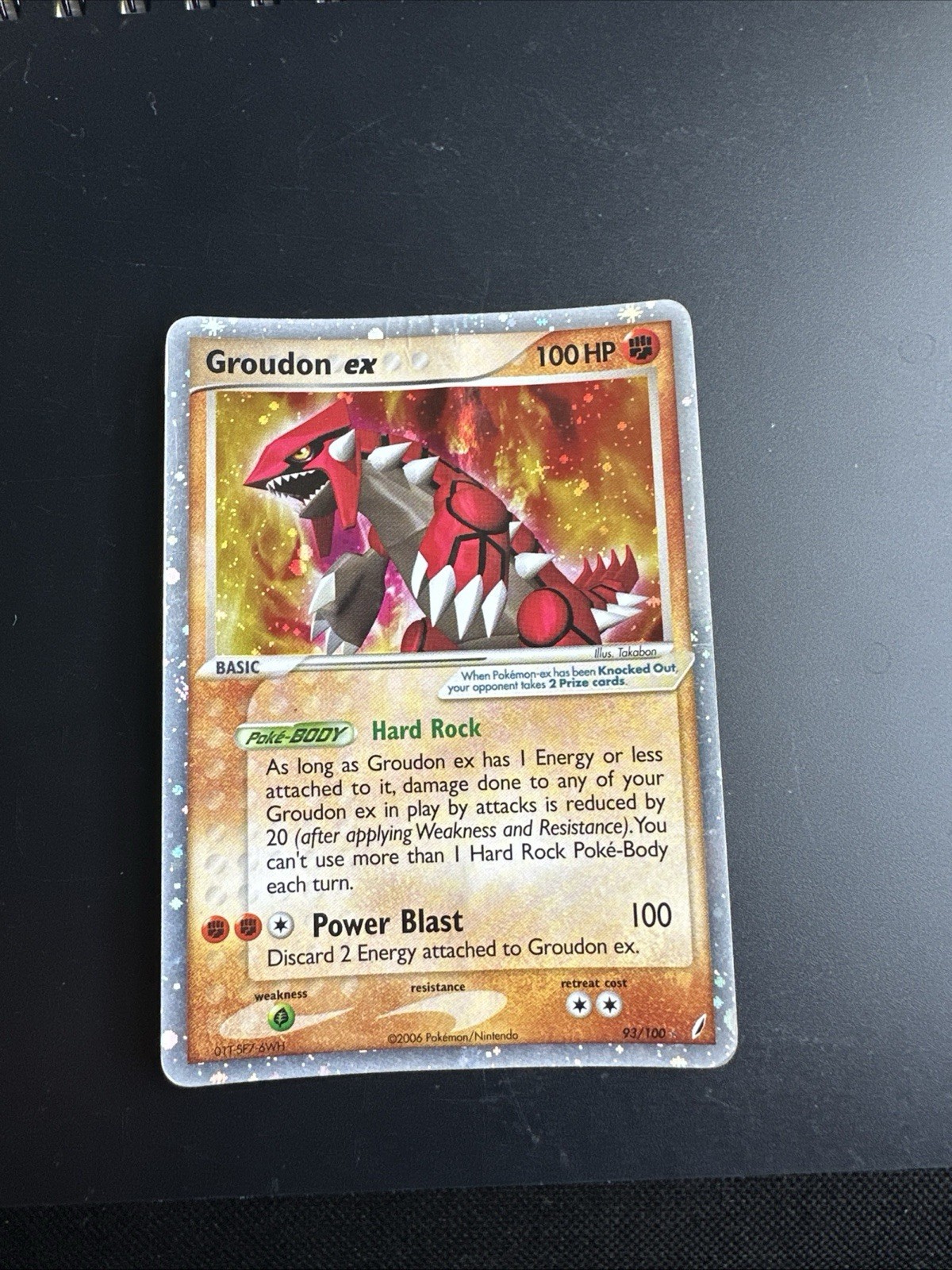 Groudon EX 93/100 EX Crystal Guardians Holo Ultra Rare