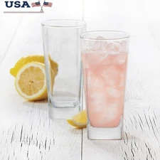 Hollis Drinking Glasses Set of 8 Clear Durable Glasses Home Entertaining Durable