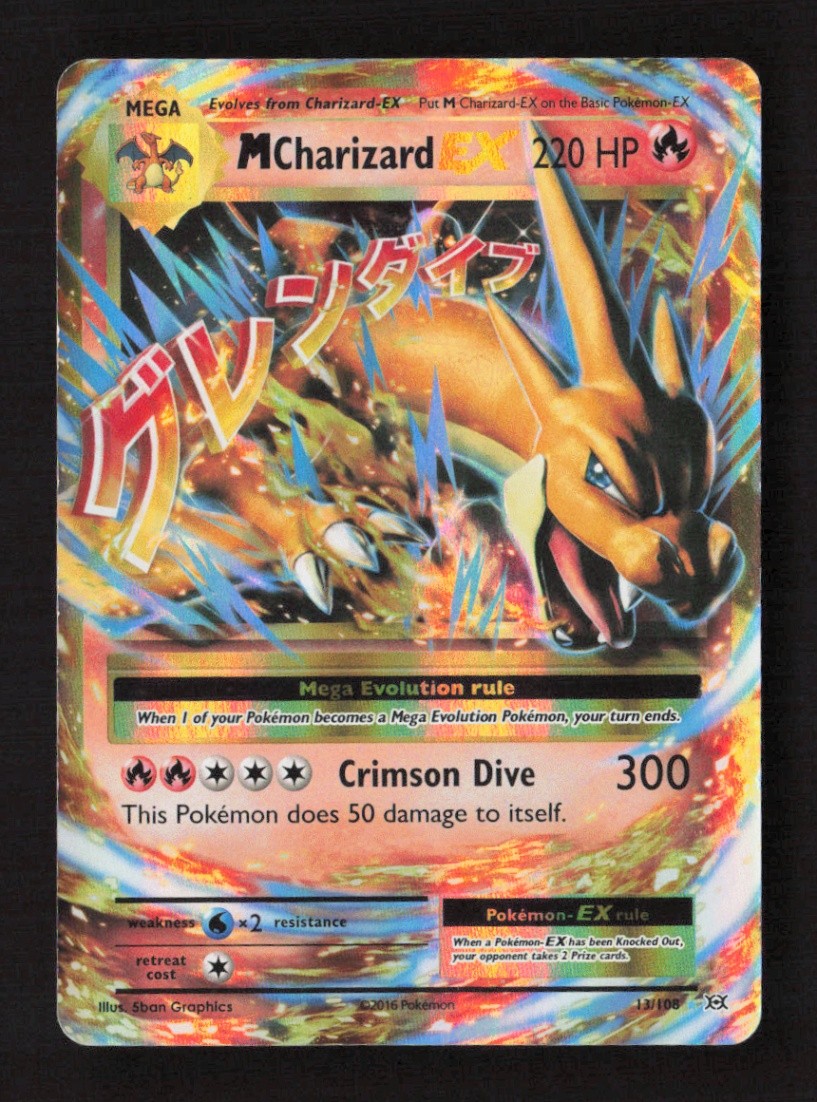 mega/m charizard ex rare/holo-foil pokemon card Amazon.com: Pokemon - Mega-Charizard-EX (13/108) - XY Evolutions