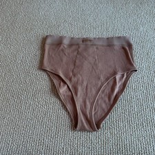 Skims Camel Rib High Waist Briefs, Size Medium NWT