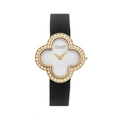 Van Cleef & Arpels Alhambra Watch Quartz Yellow Gold Petal Diamond ARF52800