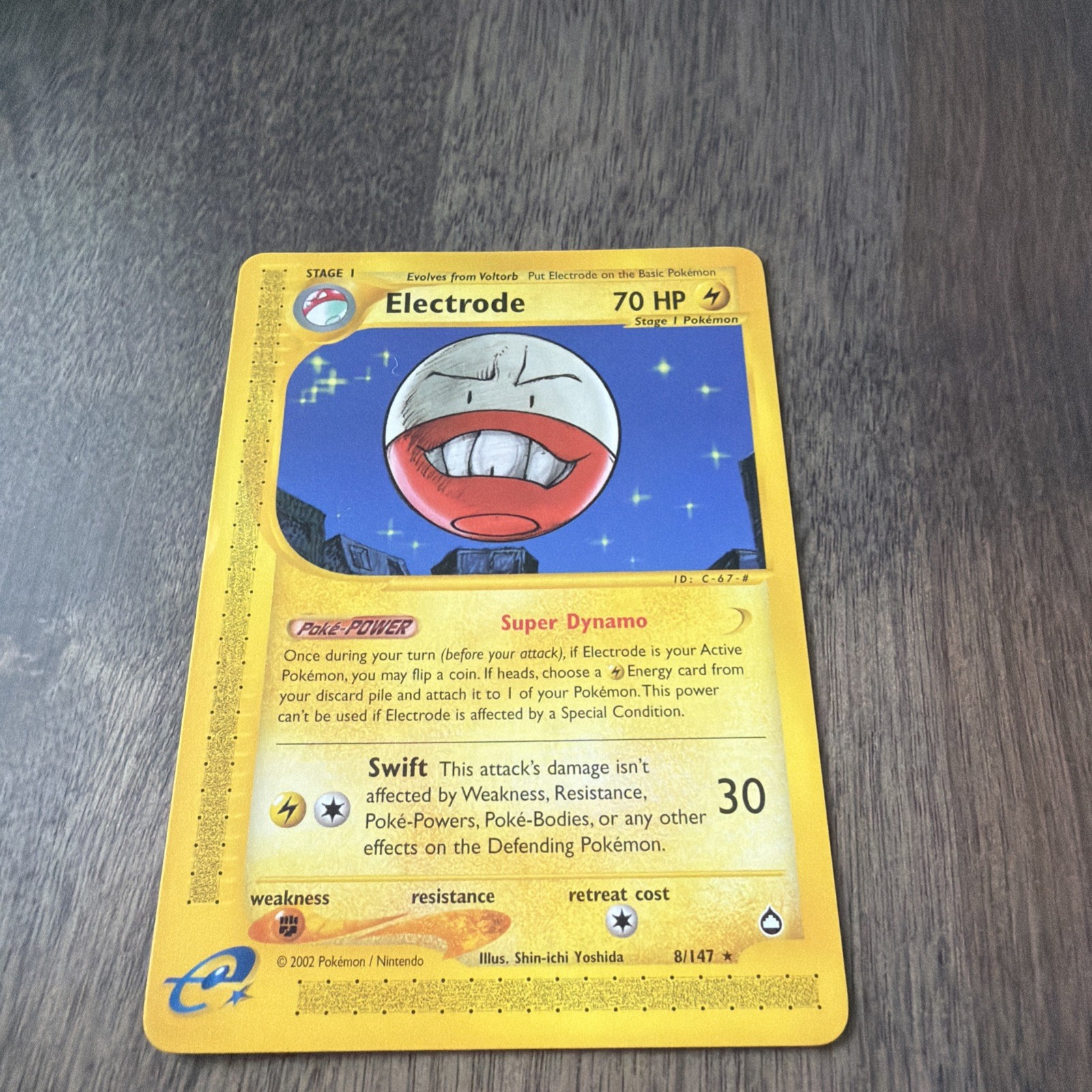Pokemon 2002 Aquapolis Electrode Non-Holo Rare 8/147 NM 