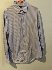 Perry Ellis Men's Long Sleeve Shirt Medium Preowned