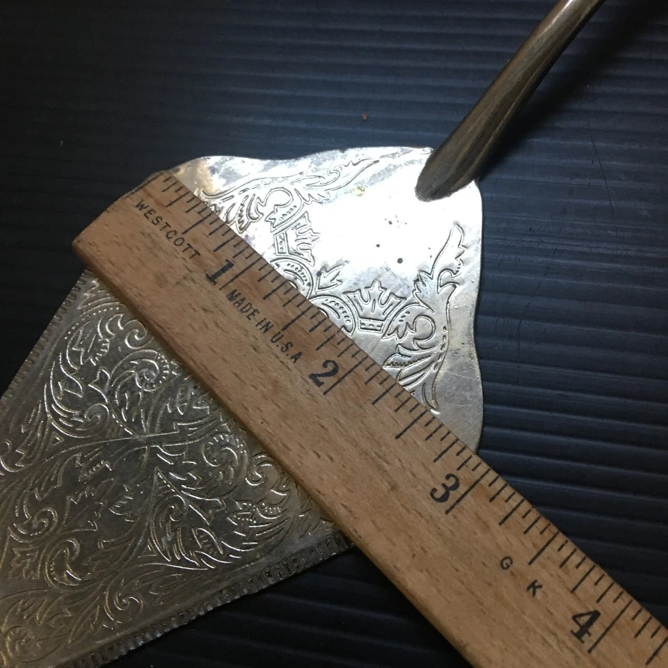 Vintage 1980s Silver Plated Triangular Pie Server 11.5"L x 3"W - Image 3 of 4