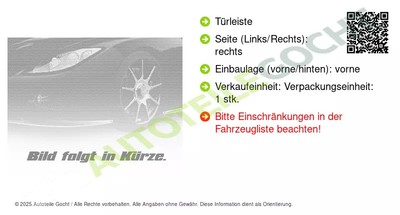 Türleiste Stoßleiste für Rechts