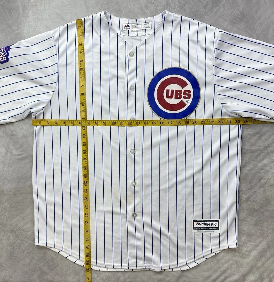 Camiseta Chicago Cubs 2016 World Series Champions Gold Program MLB tamanho XL - Imagem 3 de 4