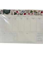 2026 Weekly Desk Planner Orange Circle Studio 12 Months Calendar Jan-Dec 2026