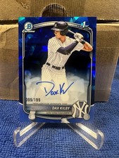 DAX KILBY 2025 Bowman Chrome Sapphire 1st AUTO Prospect /199