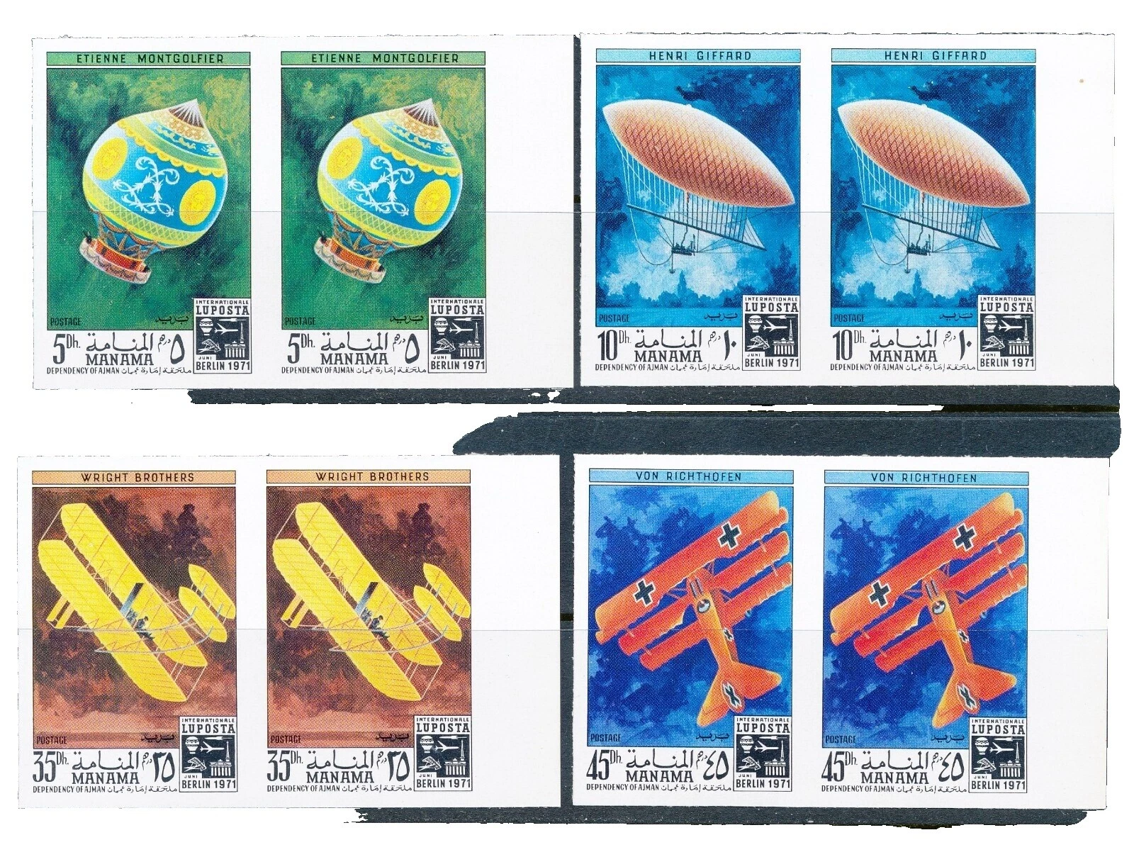 XF (Extremely Fine) Mint Never Hinged/MNH Transportation Postal Stamps