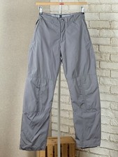 Womans Vintage Marithe Francois Girbaud Nylon Gray Multi Zip Cargo Pant Size 42