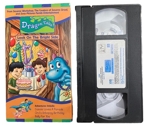 Dragon Tales VHS Tape Look on the Bright Side + Bully For You Ords PBS OOP HTF - Picture 5 of 7