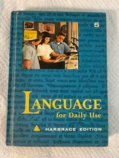 Vintage 1964  “Language for Daily Use" Harbrace Edition HC English Textbook