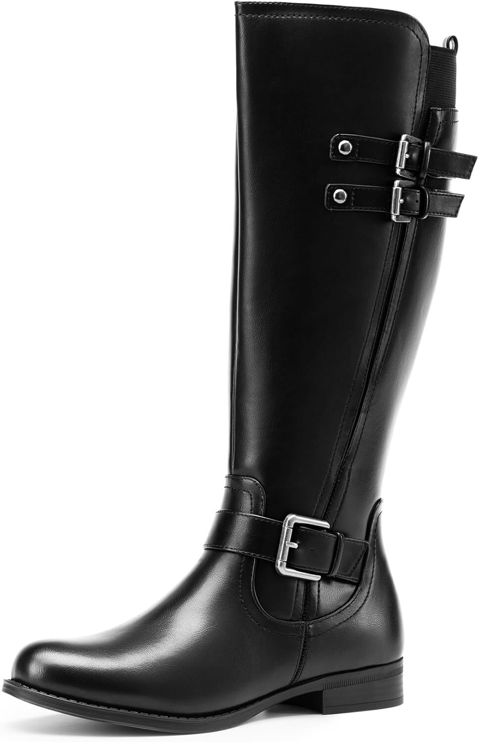 DREAM PAIRS Women's Knee-High Pirate Riding Boots with Chunky Low Heel
