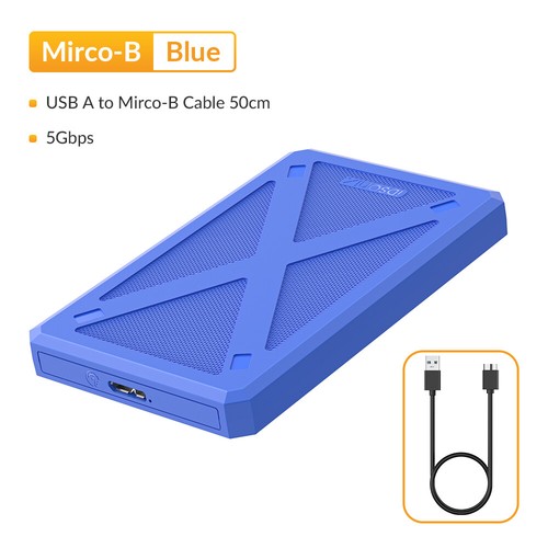 2.5\" Zoll SATA SSD HDD Festplattengehäuse USB 3.0 Externes Gehäuse Festplatte - Bild 11 von 18