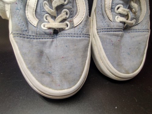 Vans Pale Blue Denim With Colour Flecks Unisex Trainers UK6 EU39. 721278 - Picture 10 of 15