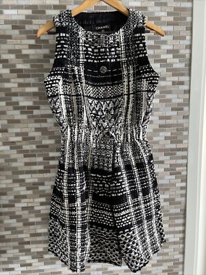 blue dress for baby girl Plaid Tweed Cape Belted Dress Black/White / Large main image 1