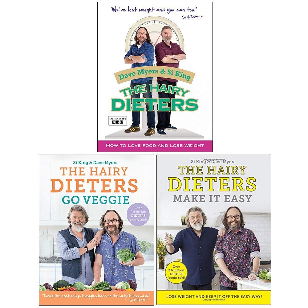 The Hairy Dieters, Go Veggie, Make It Easy 3 Books Collection Set, Paperback NEW