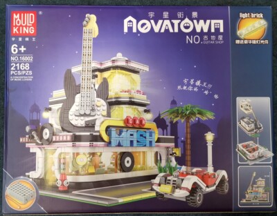 MOULD KING 16002 NOVATOWN GUITAR SHOP AUTO WASCH STATION MIT LED LICHT CAR WASH