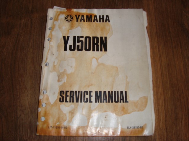 Yamaha Vino YJ50RN Service Manual 5LY-28197-EO Lit-11616-14-50 IWIO | eBay