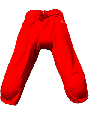 NWT Nike Mens Mach Speed Football Pants Knee Pad Red Size S