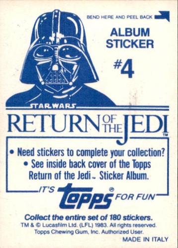 Star Wars ROTJ Trading Card Sticker Album Complete Your Set You Pick 1983 Topps - Bild 9 von 355