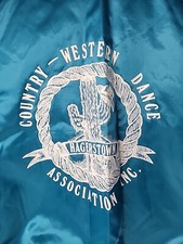 Pro Fit Country Western Dance Association Hagerstown Made USA Satin Jacket SZ L