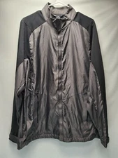 Mens Size L North End Sport Powerbar Athletic Windbreaker Jacket Running Vented 
