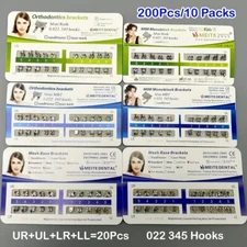 Dental Orthodontic Brackets MIM Monoblock Mini/Standard Roth/MBT 022  345 Hooks