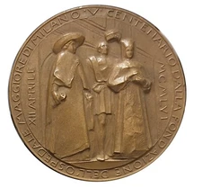 LORIOLI MEDAL 1956 V° CENT. MAJOR HOSPITAL FOUNDATION - 70mm MF100468