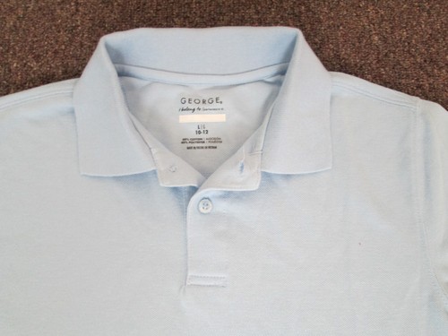 Boys shirt polo large XL XXL white red green blue black NEW George - Picture 5 of 20