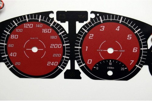 BMW E46 Design 4 Glow Gauge Plasma Dials Speedometer Shift Indicators Mph - Picture 2 of 6