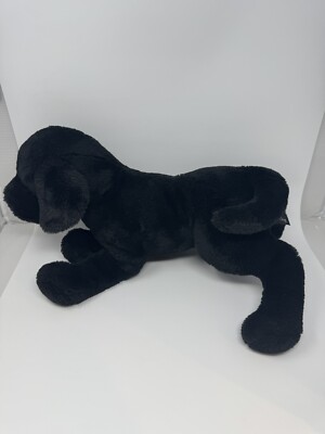 The Black Dog Co. Plush Lab Labrador Puppy Realistic Soft Floppy Toy Laying 21''L