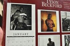 TYSON BECKFORD shirtless model actor black BEEFCAKE MALE rare Vintage calendar — photo 2