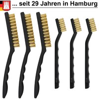 DrahtbüRste MessingbüRste Set 6-Tgl StahlbüRste MetallbüRste Reinigung BüRsten