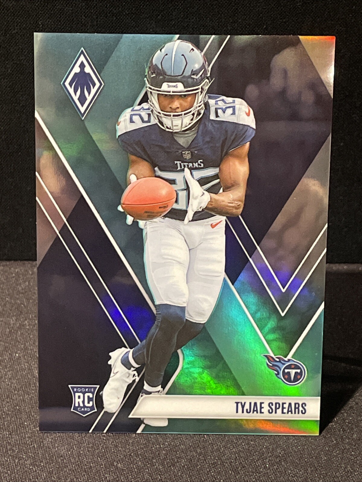 Tyjae Spears 2023 Panini Phoenix Football #129 Teal Prizm /150 Rookie RC Titans