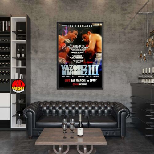 PÓSTER DE BOXEO ORIGINAL FIRMADO DOBLE ISRAEL VAZQUEZ vs. Rafael Márquez (3) subasta - Imagen 17 de 22