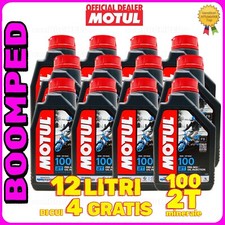 12 LT OLIO MISCELA MINERALE MOTUL 100 DECESPUGLIATORE MOTOSEGA POTATORE 12MO11
