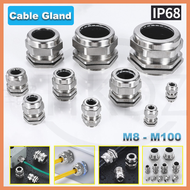 40-Pack Waterproof Cable Glands, IP68 Nylon Connectors In M12, M16, M20, M25 Sizes For Outdoor And Industrial Use