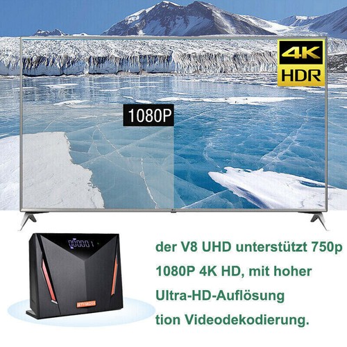 V8 UHD 4K DVB-S2/S2X/T2/C Sat Terrestrisch Kable TV Receiver für TVSAT Mars SKY - Bild 8 von 12
