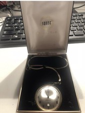 Vintage Swank Pocket Watch 17 Jewel Original Box Chain