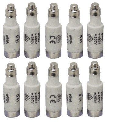 Neozed Sicherung Sicherungseinsatz D 01, Schmelzsicherung gG, 400V, VDE 6A