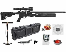 Hatsan Factor RC PCP .177Cal Air Rifle w/Scope & Pellets & Case & Pump & Targets