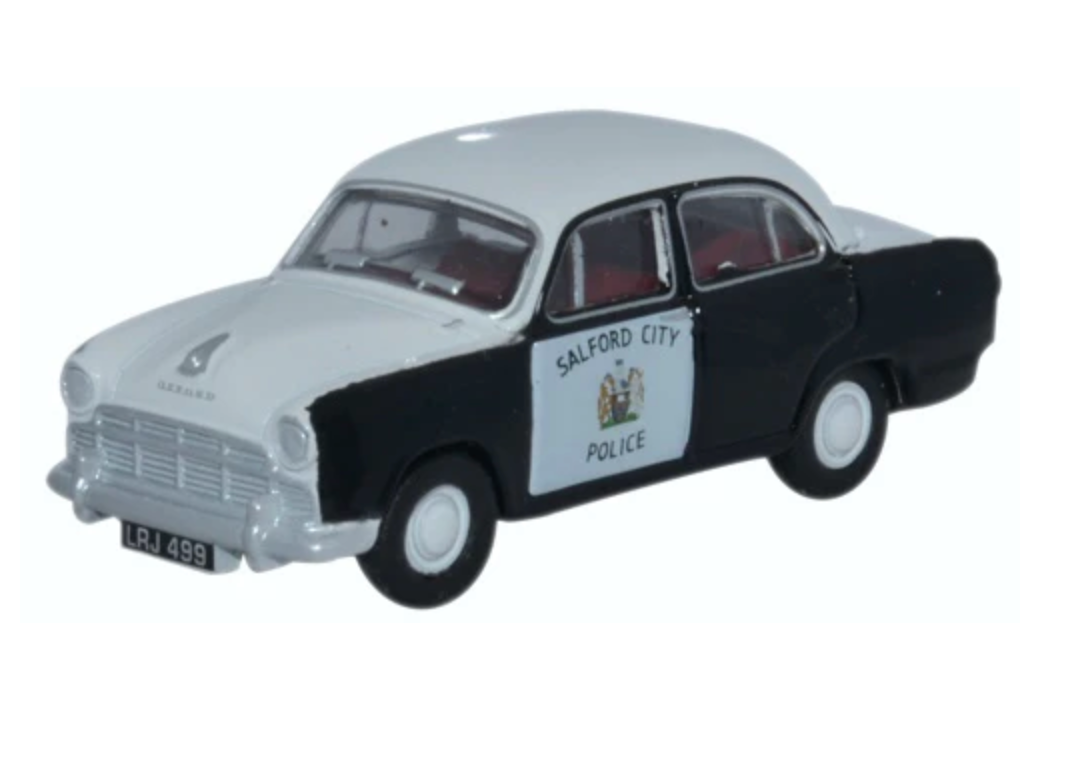 76MO006 Oxford Diecast  Morris Oxford Salford City Police, 1:76 Scale