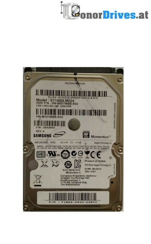 Samsung  ST1000LM024 - 1 TB - SATA - PCB 100720903 04 Rev. 07*
