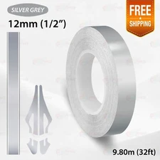 SILVER GRAY 1/2" 12mm PIN STRIPE Car Model Streamline TAPE Decal Vinyl Sticker